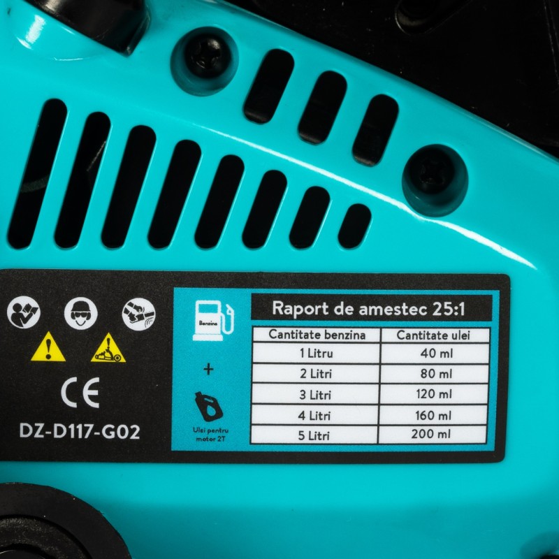 Drujba Detoolz 2500, 1.2CP, cu lama 12'' si lant, pornire rapida