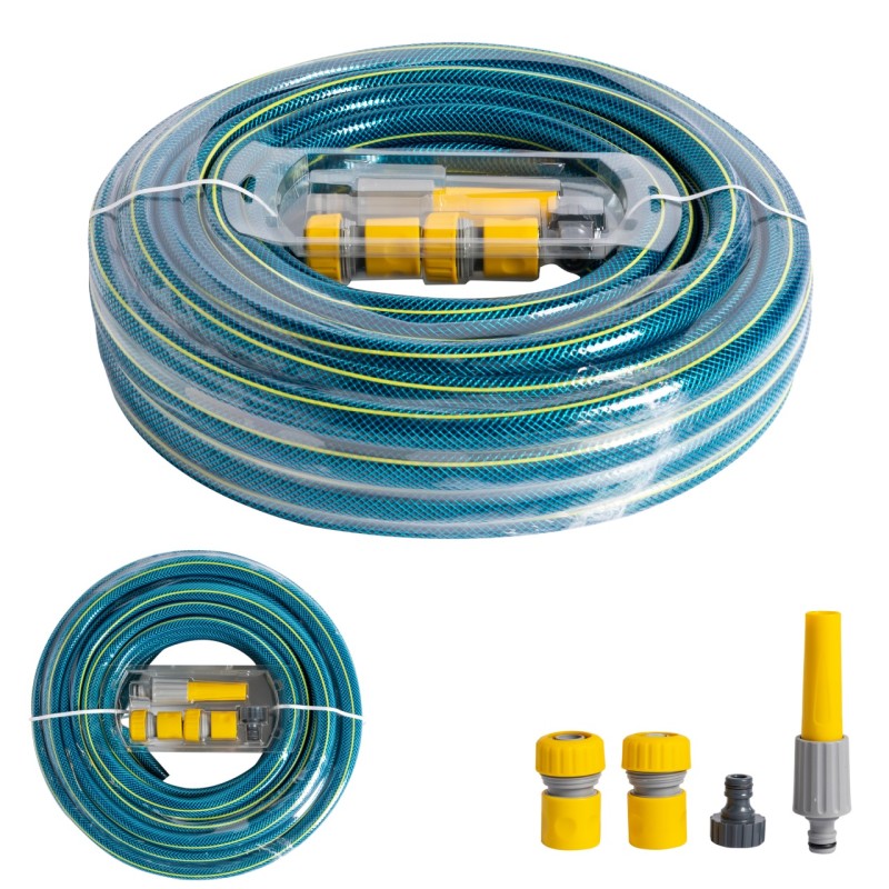 Furtun BLUEBOS PLUS 3/4" 20m cu set duze