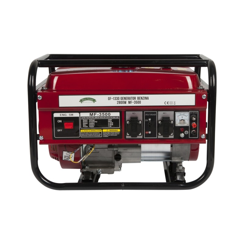 Generator Micul Fermier, 2.8KW, cu pornire manuala, motor benzina 4T, doua prize 230V, rezervor combustibil 15L