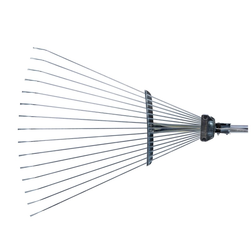 Grebla metalica reglabila pentru frunze, cu coada