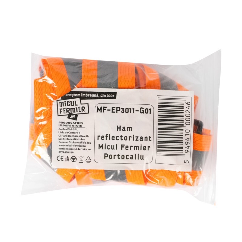 Ham reflectorizant Micul Fermier, Portocaliu