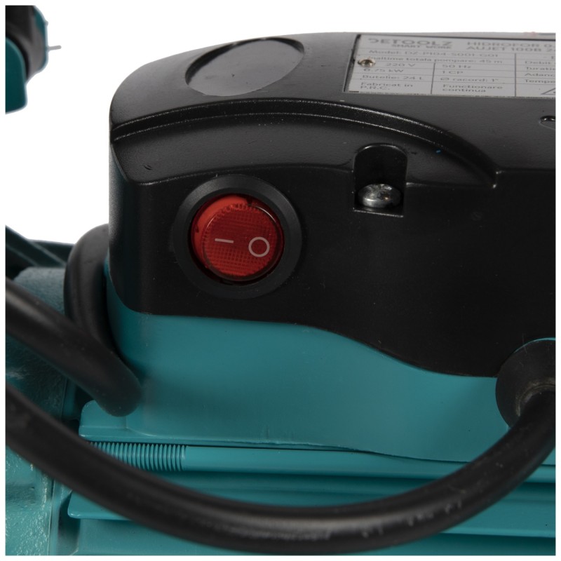 Hidrofor Detoolz 0.75 kW, debit 3300l/h, inaltime de pompare 45m, carcasa pompa fonta, volum butelie 24 litri