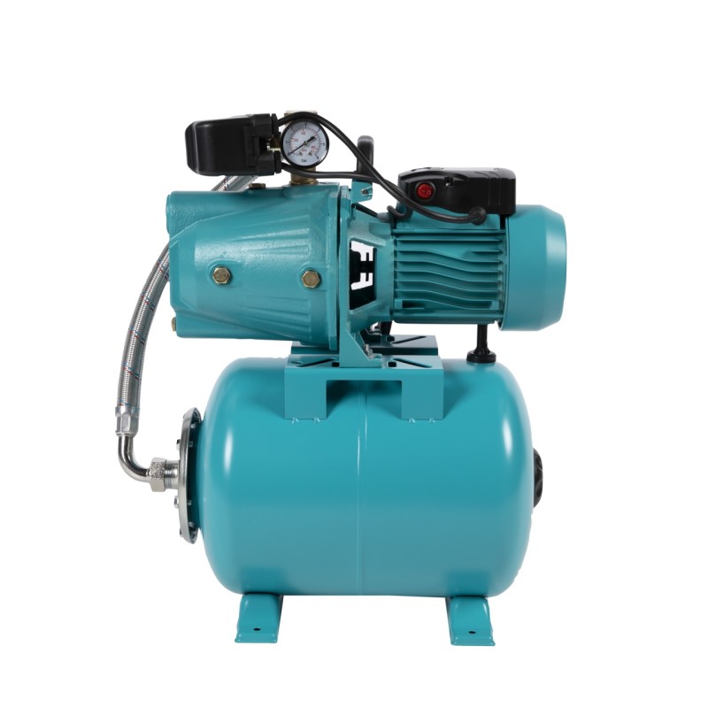 Hidrofor Detoolz 0.75 kW, debit 3300l/h, inaltime de pompare 45m, carcasa pompa fonta, volum butelie 24 litri