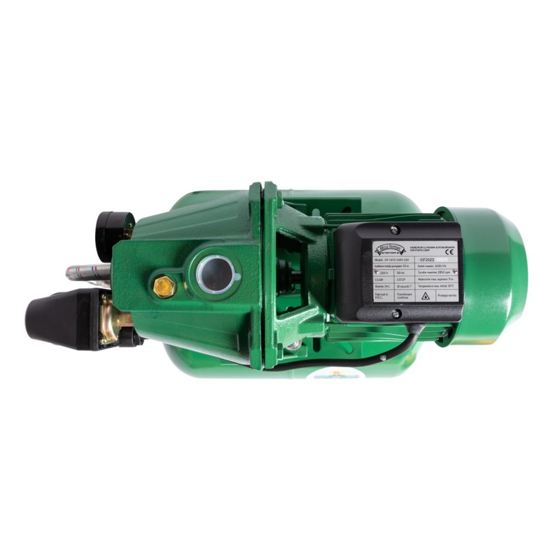 Hidrofor Micul Fermier 1.5 kW, debit maxim 3000l/h, inaltime maxima de pompare 53m, corp pompa fonta, capacitate vas expansiune 24 litri