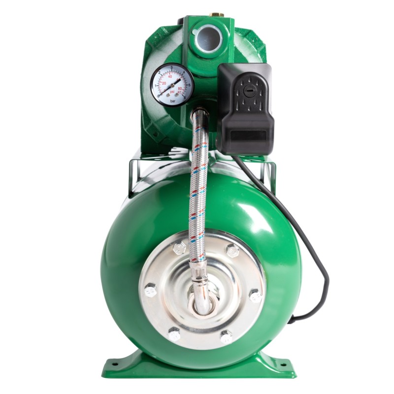 Hidrofor Micul Fermier 1.5 kW, debit maxim 3000l/h, inaltime maxima de pompare 53m, corp pompa fonta, capacitate vas expansiune 24 litri