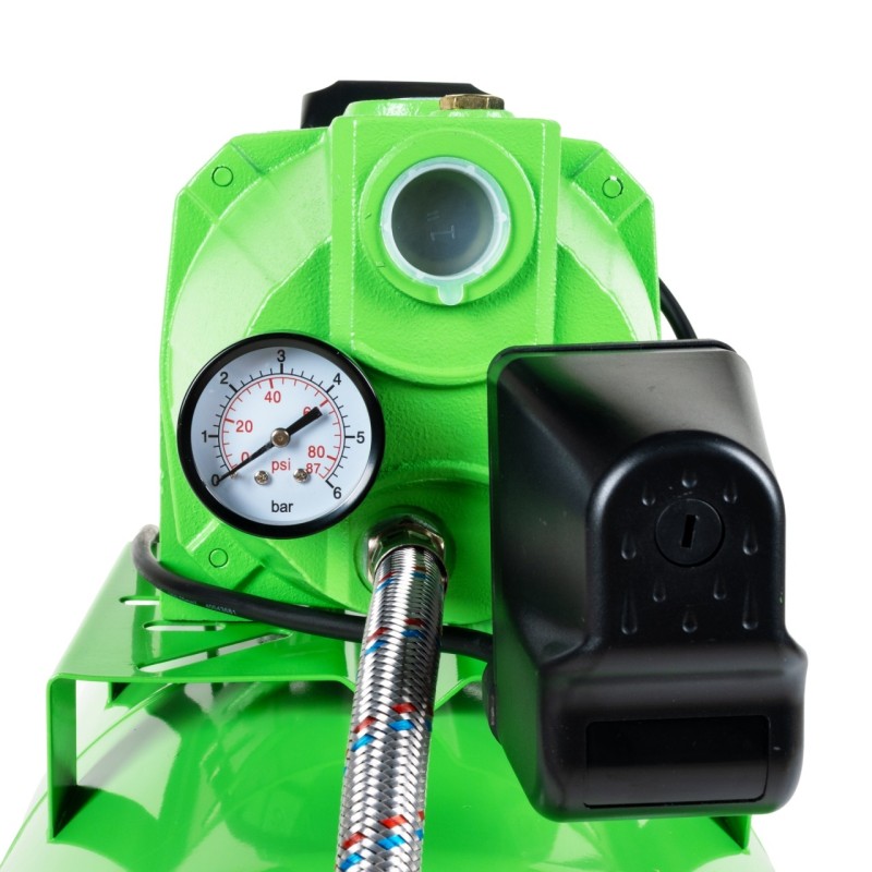 Hidrofor Micul Fermier 1.5 kW, debit maxim 3000l/h, inaltime maxima de pompare 53m, corp pompa fonta, butelie 50L