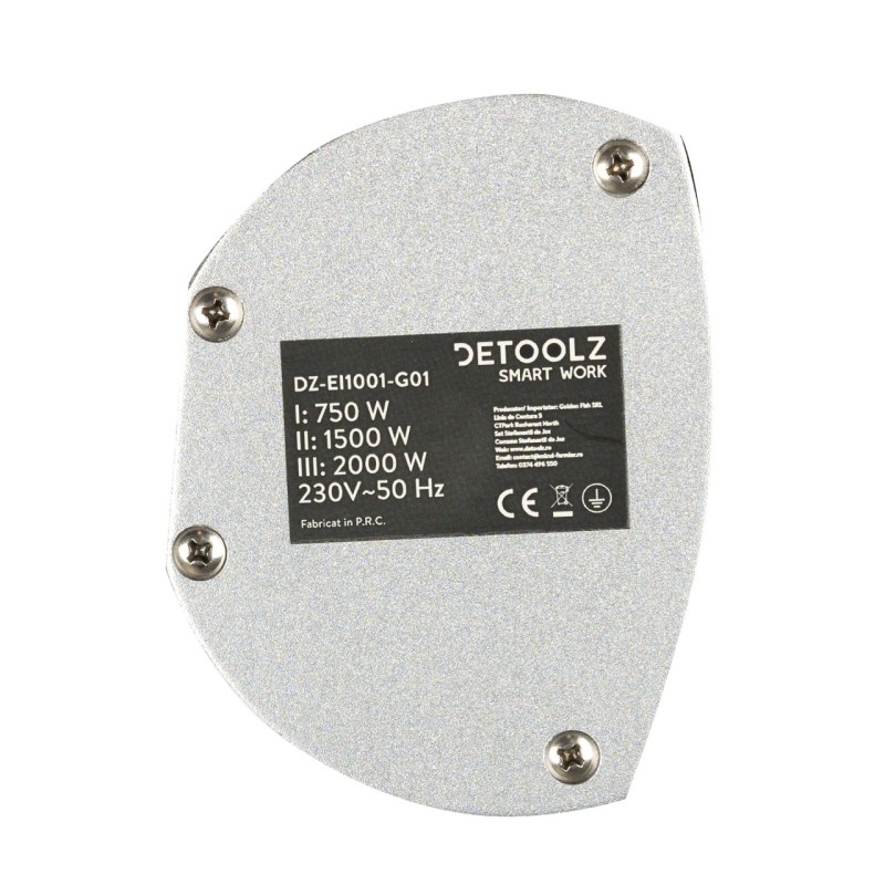 Incalzitor pentru terasa Detoolz, 2KW, 3 trepte de putere, inaltime ajustabila pana la 2.1m, cu telecomanda