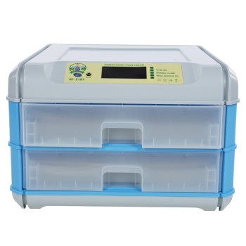 Incubator electric Micul Fermier capacitate 128 oua, 2 etaje, alimentare 220V/12V