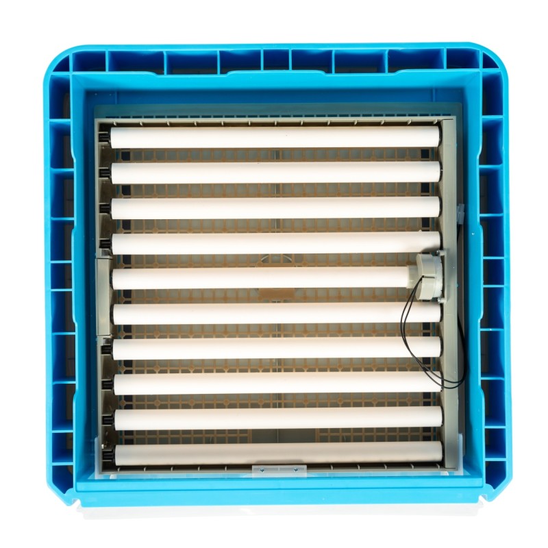 Incubator electric Micul Fermier capacitate 128 oua, 2 etaje, alimentare 220V/12V