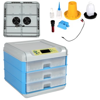 Incubator electric Micul Fermier capacitate 192 oua, 3 etaje