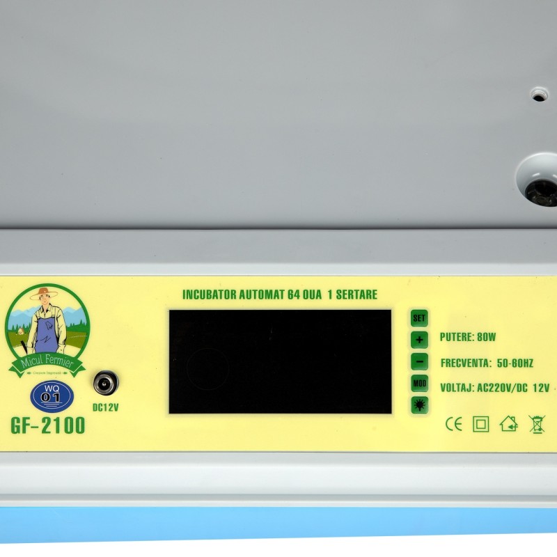 Incubator electric Micul Fermier capacitate 64 oua