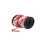 Lant din plastic alb -rosu 6x42 20m