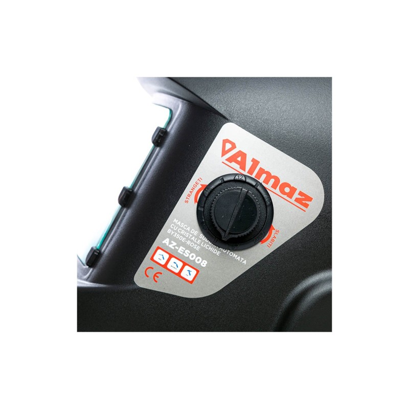 Masca de sudura Almaz, Automata, zona vizualizare 90x35mm, 2 senzori arc sudura, destinata sudura/polizare