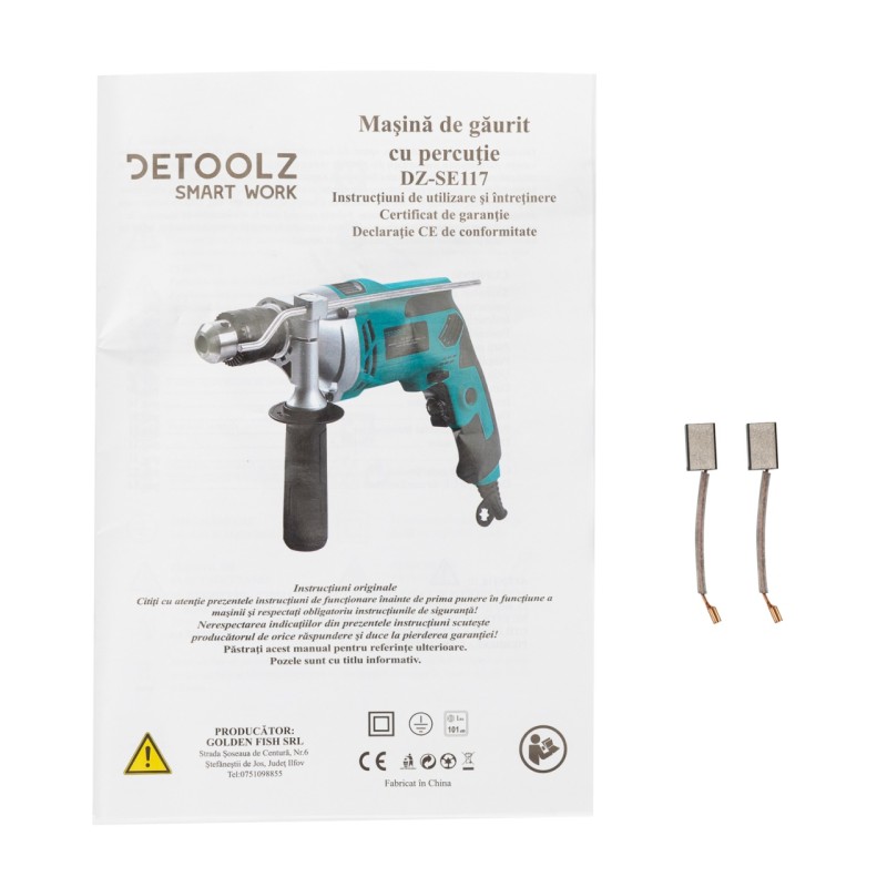 Masina de gaurit cu percutie 910W (bormasina)