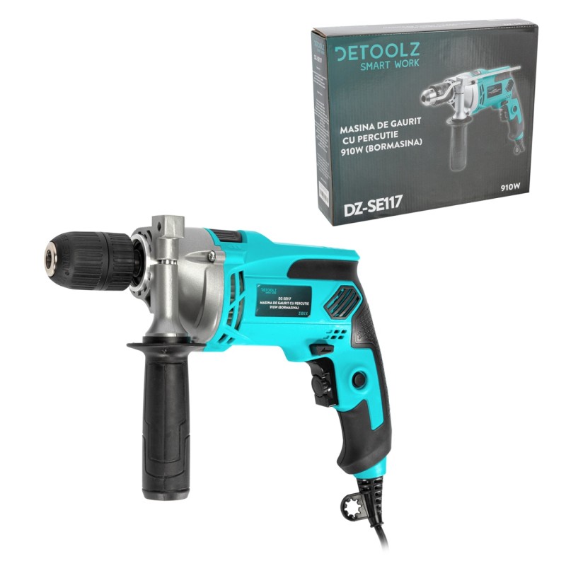 Masina de gaurit cu percutie 910W (bormasina)