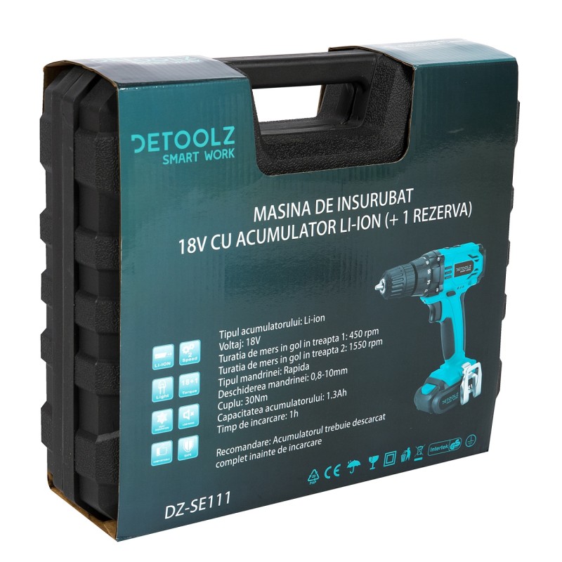 Masina de insurubat cu acumulator 18V Li-ion