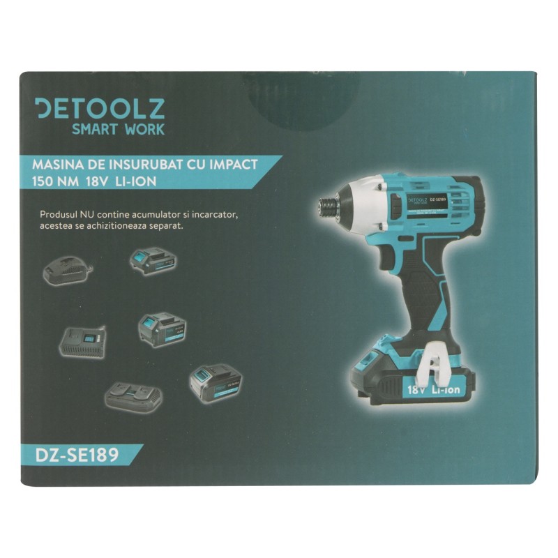 Masina de insurubat cu impact 150Nm 18V Li-ion