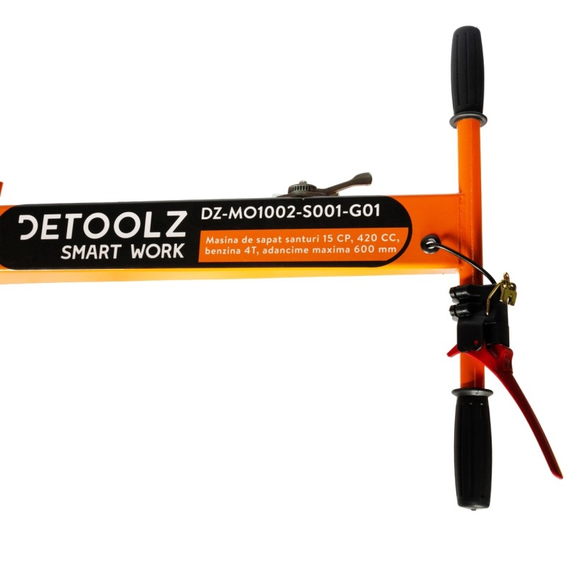 Masina de sapat santuri, Detoolz, 15 CP, 420 CC, benzina 4T, adancime maxima de 600 mm
