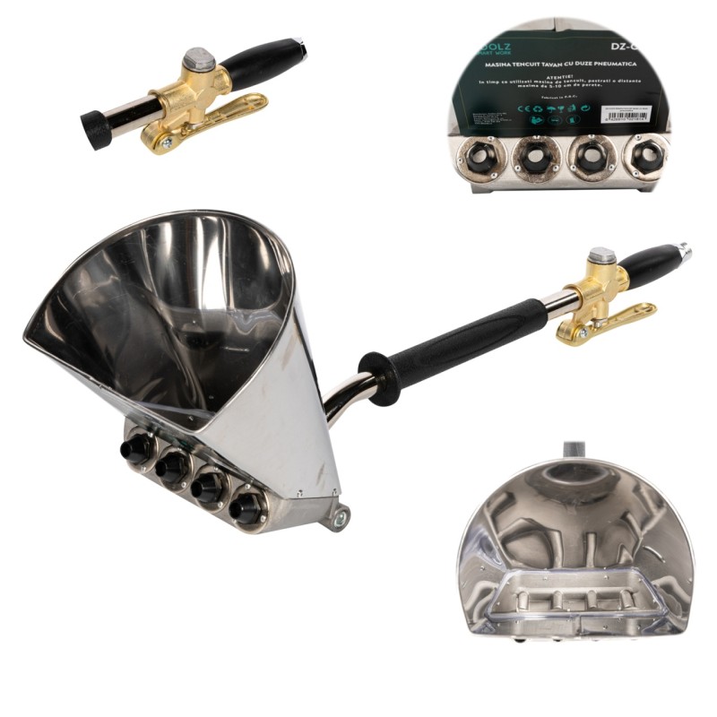 Masina de tencuit tavane Detoolz, pneumatica