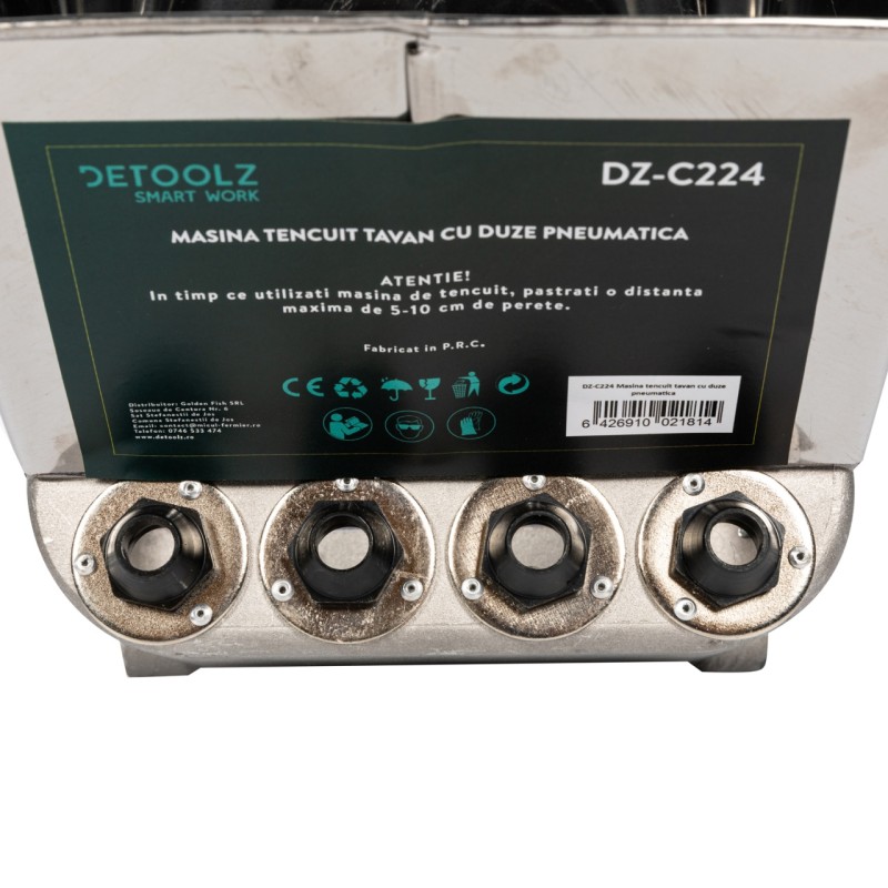 Masina de tencuit tavane Detoolz, pneumatica