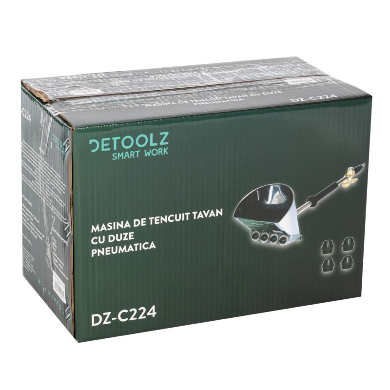 Masina de tencuit tavane Detoolz, pneumatica