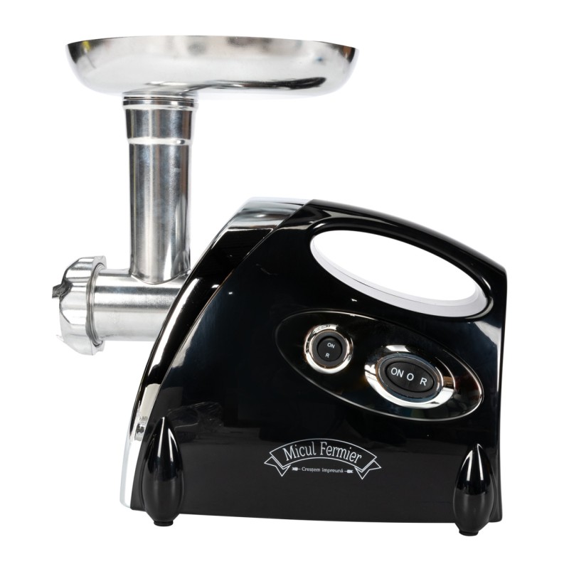 Masina de tocat carne, 1400W, 90Kg/h, neagra, cu 3 site