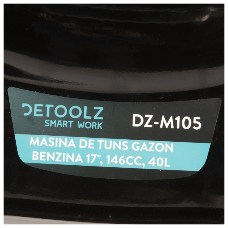 Masina de tuns gazon Detoolz, 3.5CP, 146CC, latime de taiere 43cm, colector 40L