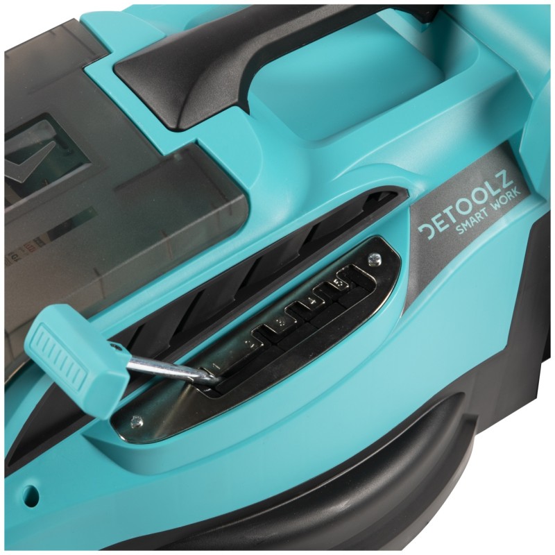 Masina de tuns gazon Detoolz, doua porturi 18V, latime de taiere 38cm, colector 36L