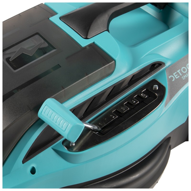 Masina de tuns gazon Detoolz, doua porturi 18V, latime de taiere 38cm, colector 36L