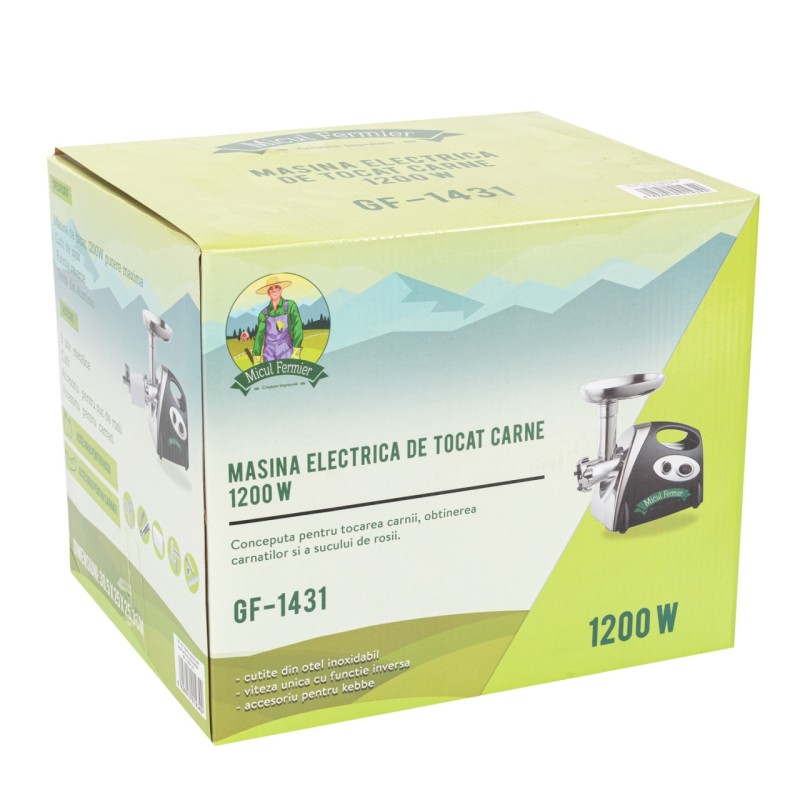 Masina electrica de tocat carne NEAGRA 1200W