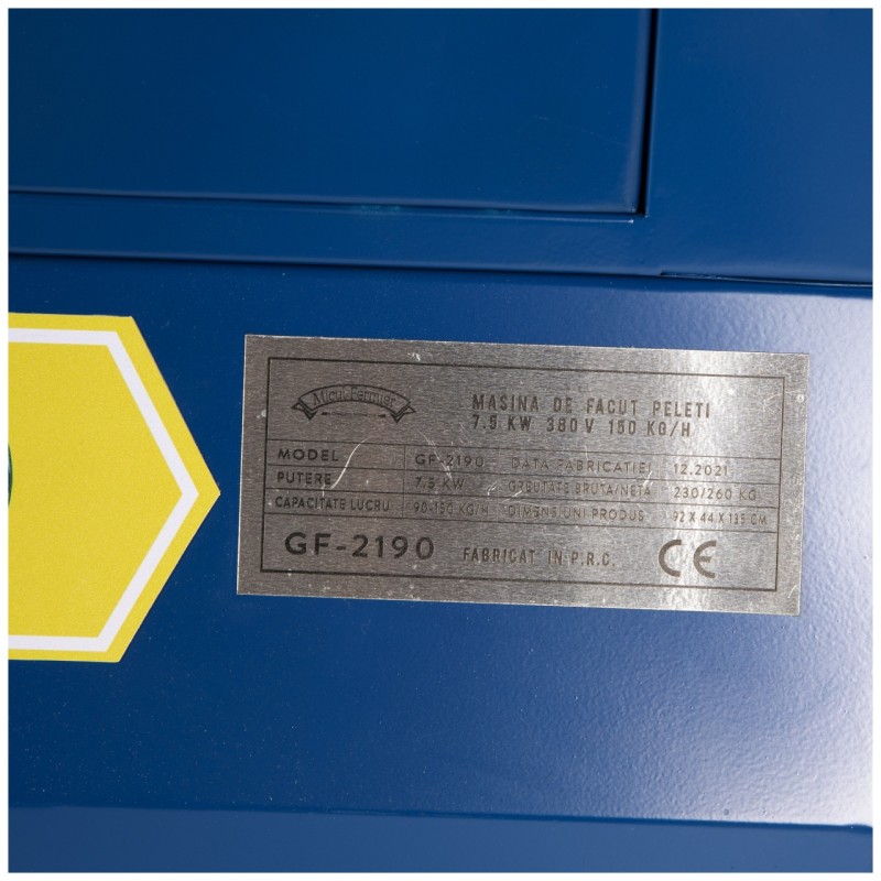 Masina peleti si furaje animale 7.5KW 380V 150kg/h