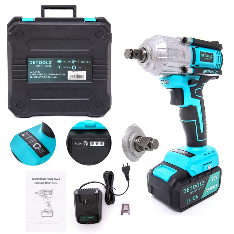 Masina pro gaurit/impact cu acumulatori 20V/4Ah