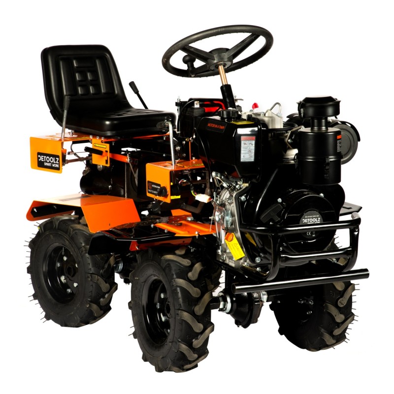 Mini tractor Detoolz, motorina, 17CP, 530CC, 4T