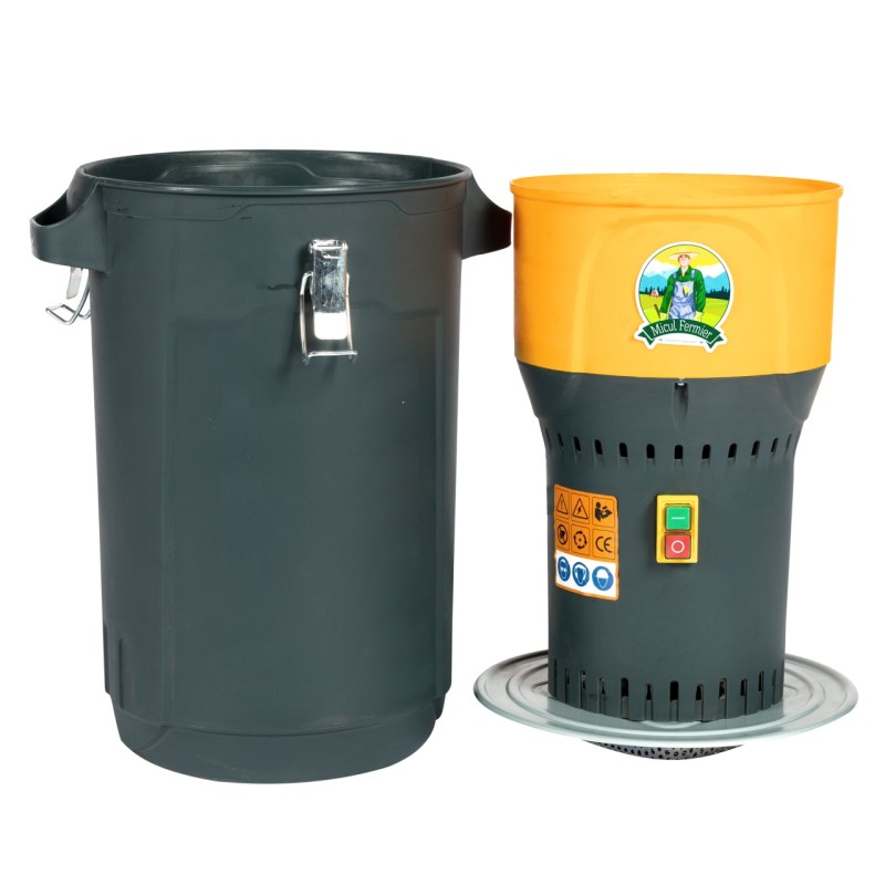 Moara electrica 1000W/19000 rpm cu galeata plastic 25L