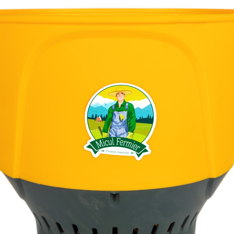 Moara electrica 1300W/19000 rpm cu galeata plastic 50L