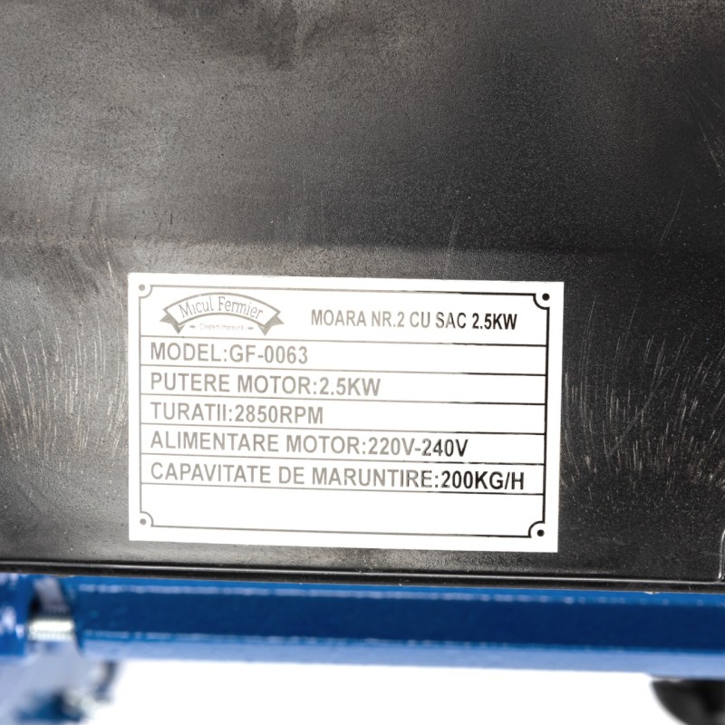 Moara nr. 2 cu sac 2.5kw cuva mare