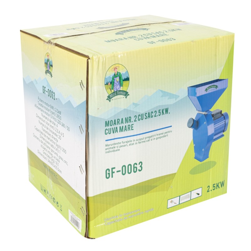 Moara nr. 2 cu sac 2.5kw cuva mare