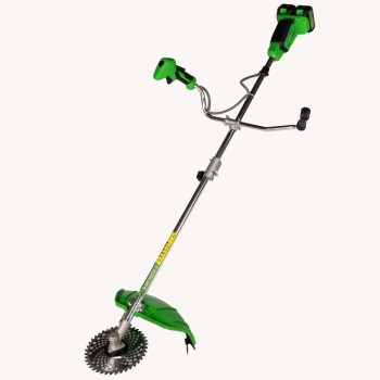 Motocoasa (Trimmer) electrica Micul Fermier 2x20V, 2 acumulatori 4Ah, maner dublu, motor fara perii