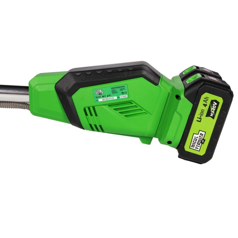 Motocoasa (Trimmer) electrica Micul Fermier 2x20V, 2 acumulatori 4Ah, maner dublu, motor fara perii