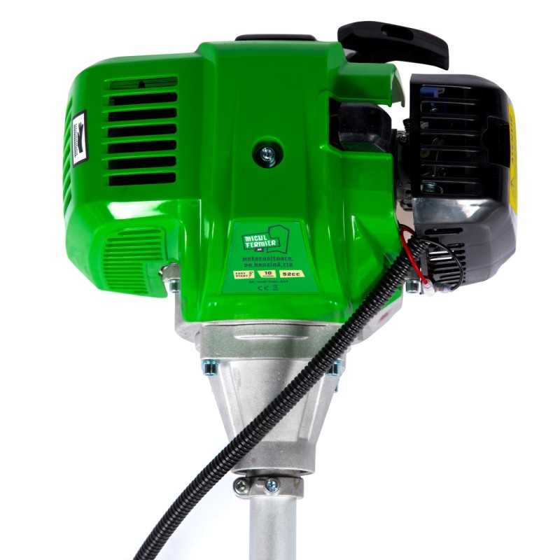 Motocositoare Micul Fermier 4.76cp, 52cc, Benzina, 2T, pornire rapida, 10 accesorii, tija 28mm