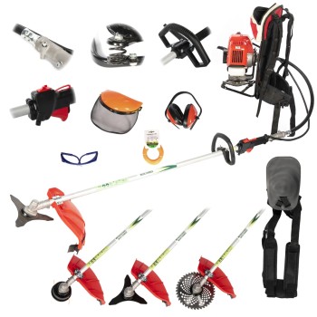 Motocositoare tip rucsac 4.76CP cu 7 accesorii