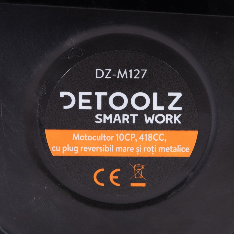 Motocultor 10CP, 418CC + plug reversibil mare + roti metal