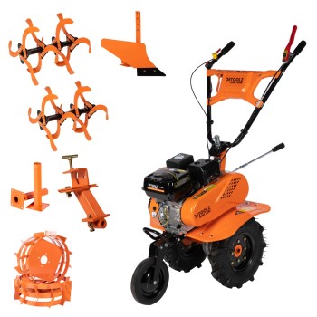 Motocultor 7CP,212CC+plug+adaptor+roti metalice