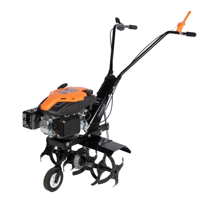 Motocultor Detoolz 6cp 173cc, benzina 4T, 1 viteza, pornire manuala, cu roti