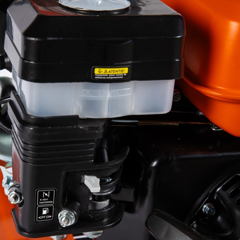 Motocultor DETOOLZ 8.5CP 208CC, benzina,4T, 3 viteze, pornire manuala, cu roti