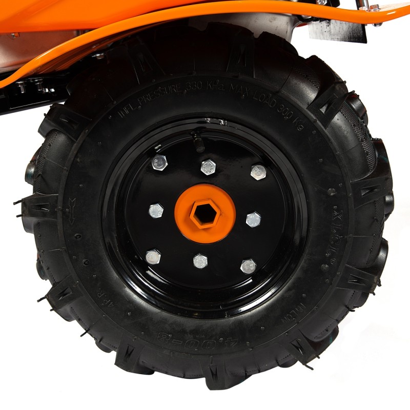 Motocultor Detoolz 8cp 212cc, benzina 4T, 3 viteze, pornire manuala, cu roti