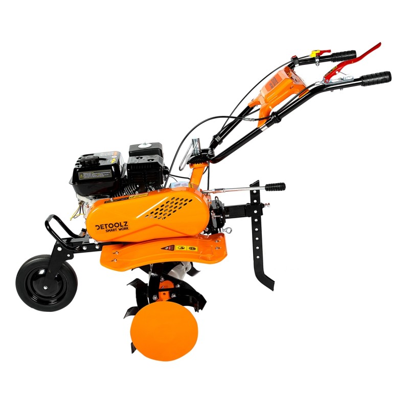 Motocultor Detoolz 8cp 212cc, benzina 4T, 3 viteze, pornire manuala, fara roti