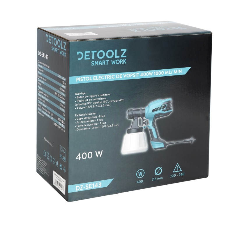 Pistol electric de vopsit 400W 1000 ml/min