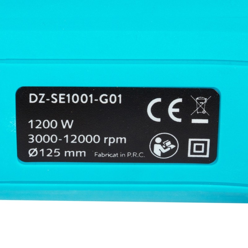 Polizor unghiular Detoolz, 1200W, 125mm diametru disc, cu variator de turatie