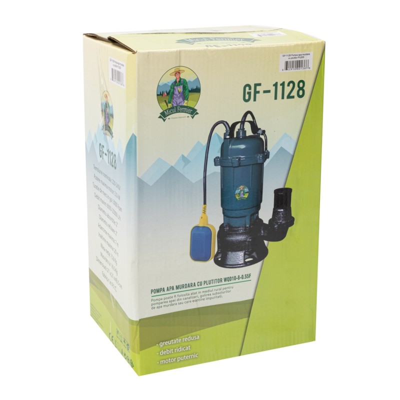 Pompa apa murdara cu plutitor WQD10-8-3.0 PU205